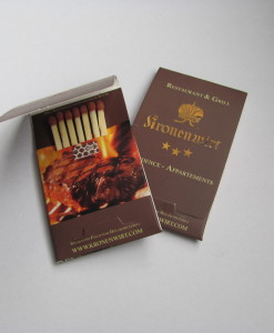 matchbooks, custom printed promotional matches, printed matches, promotional matches, custom matches, match producer, match manufacturer, ashtray box